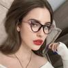 Retro Blue Light Blocking Eye Protection Computer Glasses Trendy New Women Cat Eye Frame Spectacle Eyeglasses Unisex Fashion Eyewear