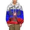 Men's Hoodie Russia Flag Printed 3D Sweatshirts Tops Long Sleeve Hooded Men Clothing