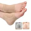 2PCS Gel Silicone Heel Protector Sleeve Repair Cushion Half-yard Socks Heel Pads Heel Cups Plantar Fasciitis Support Feet Care