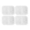 4pcs Pet Fountain Replacement Filters Activated Carbon Filter for Cat Dog Water Feeder(Lotus Filter