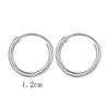 Men Ears Rings Silver Color Goth Stud Earrings Small Circle Cartilage Piercing Loop Hoop Earrings