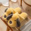Fashion Slippers Cotton  Autumn and Winter New Plush Warm Indoor Men and Women Couple Plush Slippers Corgi Hip Slippers Zapatillas