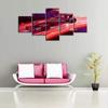 5Pcs F1 Racing Car Art Automobile Race Sport Car Red Abstract 5 Pieces Pictures Canvas Paintings Wall Poster HD Print No Framed