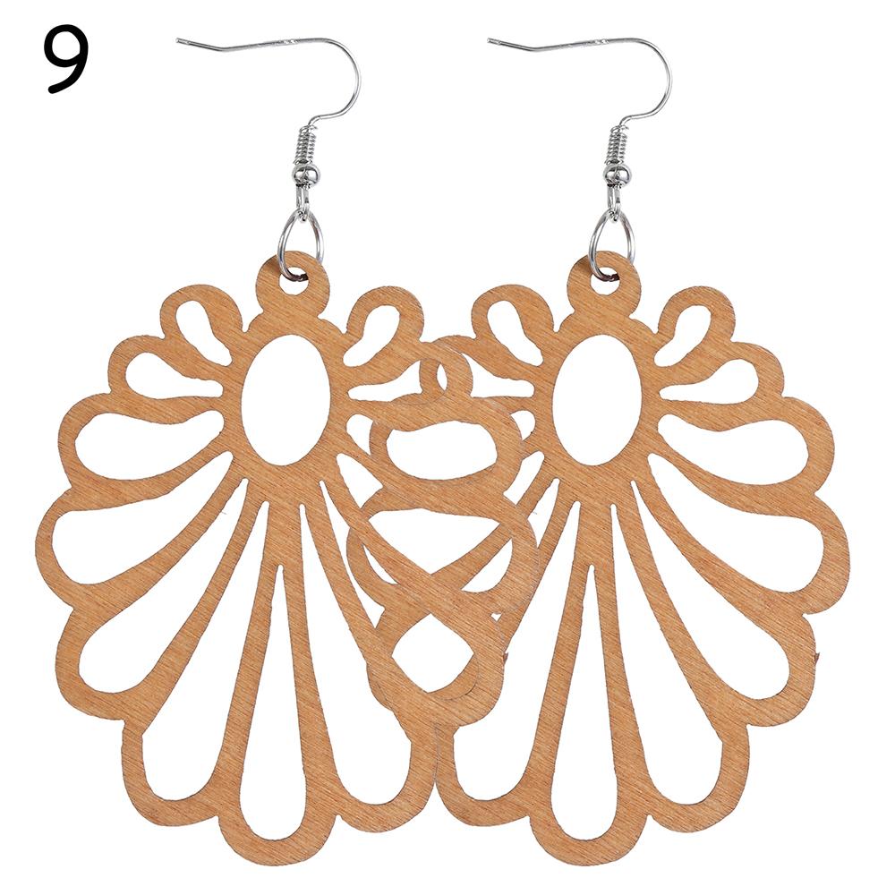 Jewelry Bohemian Wooden Earring Making African Pendant Dangle Earrings