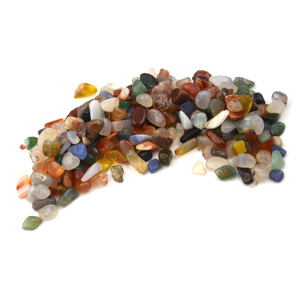 50G Mixed Colors Natural Tumbled Agate Stone Gemstone Rock About 10Mm Irregular