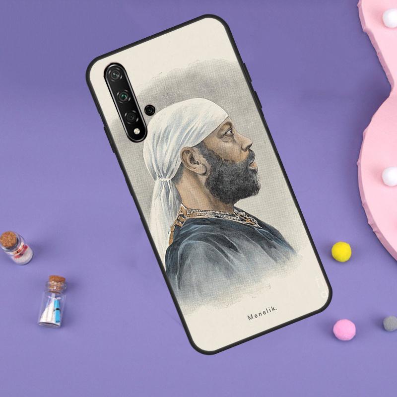 Emperor Menelik II of Ethiopia Case For Huawei Nova 10 9 SE 11 Pro 11i 8i 7i 3i Y60 Y61 Y70 Y90 Y91 P20 P40 P30 Lite Cover