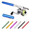 Pocket Collapsible Fishing Rod Reel Combo Mini Pen Fishing Pole Kit Telescopic Fishing Rod Spinning