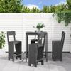VidaXL Garden Bar Set 5 Pcs Grey Solid Pine Wood, Pub Set, Patio Bar Set, Table Set 3157801