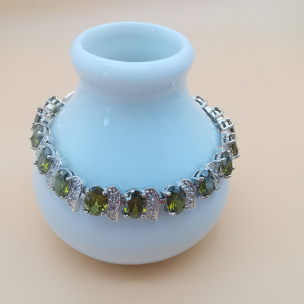 Браслет «Куриная ножка» имитация Танзании Европейский и Американский браслет с покрытием из платинового кристалла для женщин Роскошный многоцветный