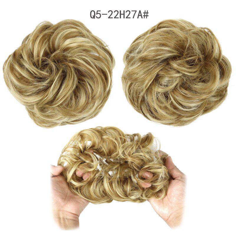 Women Ladies New Pony Tail Messy Curly Hair Extension Bun Hairpiece Scrunchie