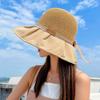 Large Brim Sun Hat, Bucket Hat, Women's Sun Hat, Face-slimming Foldable Sun Hat, Versatile Travel