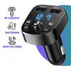 5.0 Bluetooth FM Transmitter Car Kit with Dual 3.1A USB Fast Charger - Wireless Audio for All Phones