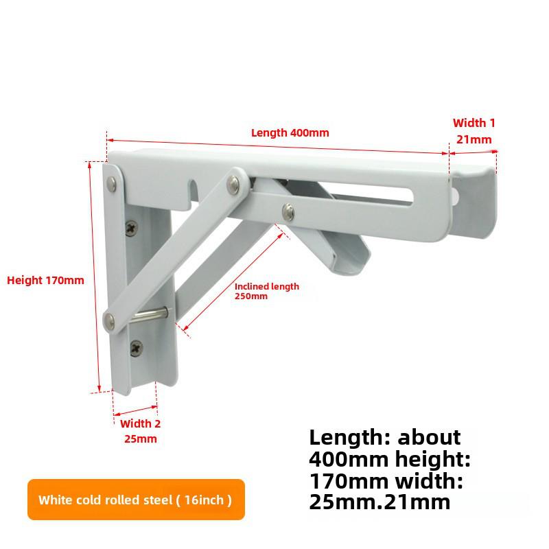 Dinite Stainless Steel Folding Shelf Bracket