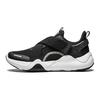 Li Ning Kids Versatile Shock Absorbing Durable Low Top Casual Shoes Kids Casual Shoes Black White YKCU128-3