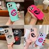 LZ18 Lips Kiss Wave Silicone Phone Cases for Samsung A15 S23 FE S24 Ultra A34 A54 A14 A55 Motorola G32 OnePlus Soft Cover