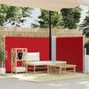 VidaXL Retractable Side Awning Red 100 X 600 Cm