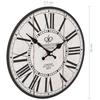 VidaXL Vintage Wall Clock Decoration Living Room Watch Wall Clock MDF 30 Cm White and Black 50626