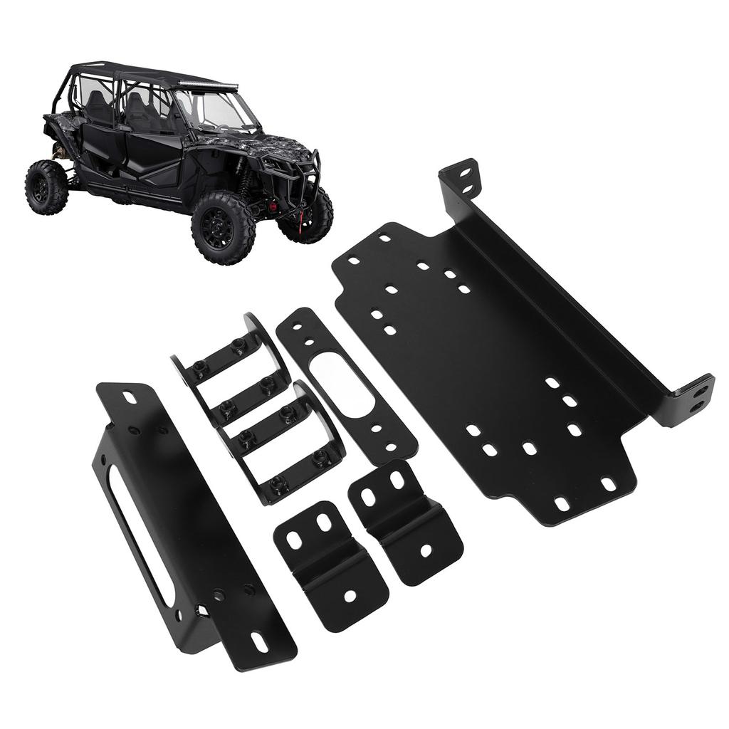 UTV Winch Mounting Plate Steel Heavy Duty Precise Fit Multi Functional for Talon 1000R 1000 X 1000X-