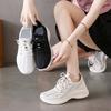 New Fly-woven Shoes Women's Summer Students Sports Running Shoes Casual Shoes Thick-soled Heightening Shoes