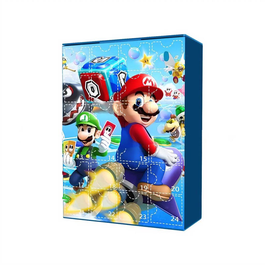 Bros Super Mario Advent Calendar 24 Days Xmas Countdown Gifts Blind 24pcs Box