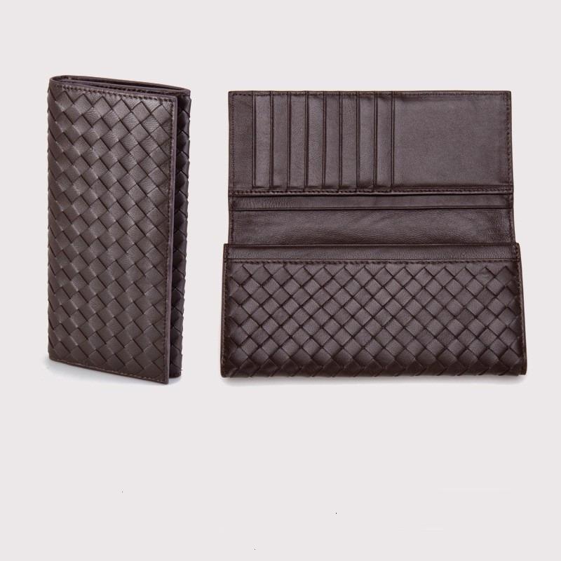 Handmade Sheepskin Women's Long Wallet Zipper Classic Personality Retro Style Casual Hand-held Leather Wallet