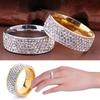 1PC Gift Jewelry Steel Ring Bling Titanium Accessories Lover Engagement Couple