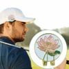 Golf Ball Marker Hat Clip Enamel Lotus Flower Design Magnet Hat Clip Ball Marker Golf Accessories