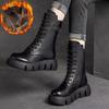 Winter Female Ankle Boots Artificial Leather Cotton Boots Thick-soled Padded Women Shoes Warm Snow Boots Female