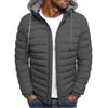 Autumn Winter Men's Casual Parkas Solid Hooded Coat Jacket Casual Warm Clothes Men Overcoat Streetwear Puffer Jacket