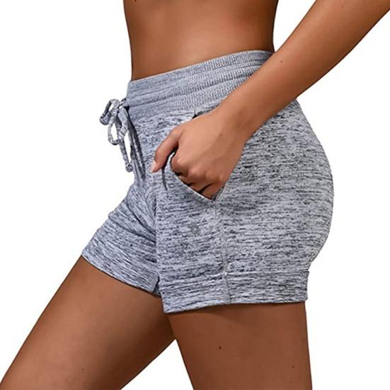 Women's Beach Sports Shorts Elastic Slim Drawstring Shorts Pants with Pockets Summer Casual Yoga Pants