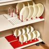 Removable Dish Plate Drying Rack Telescopic Bowl Storage Rack Pot Cover Storage Holder  Desktop