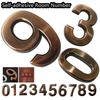 1 PC Waterproof Bronze ABS Plastic Numeral  Room Number Digits Sticker Address Sign Door Plates