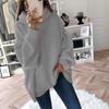 Women Knitted Solid Color Sweaters Turtleneck Full Sleeve Thick Pullovers Loose Fit Casual Sweater Autumn Winter