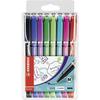 Stylo Feutre - STABILO SENSOR M - Pochette De 8 Stylos-feutres Pointe Moyenne - Couleurs Assorties A179