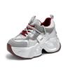 Sports Dad Shoes Mesh Thick Sole Showing Feet Small Inner Height Increase Women's Shoes Versatile Casual Ins Tide White Shoes Explosion
