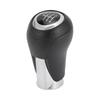 TUCKBOLD Manual Gear Shift Knob for Mazda 3 Front Automotive Gearbox Stick Shifter Lever Black Silver Tone with Plastic Faux 1 Piece 6-Speed CX-5