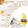 Pet Interactive Toys Rotating Tumbler Cat Slow Feeder Sliding Flashing Ball Leaking Food Dispenser Pet Supplies