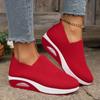 Women Walking Shoes Air Cushion Non Slip Orthopedic Shoes Ladies Platform Mules Breathable Wedge Female Sneakers 2024