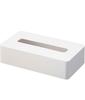 Yamazaki Jitsugyo 5092 Compact Tissue Case, White, Approximately W21.5 X D11.5 X H5.5cm, Tower, For Soft Pack Tissues, Can Be Stored On The Wall
