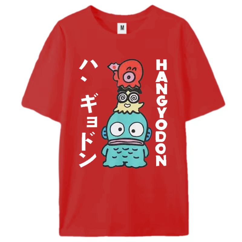Hangyodon Japanese for Men Women T Shirt Vintage Tee Shirt Short Sleeve O Neck T-Shirts Summer Clothes Y2k Top Women Clothing