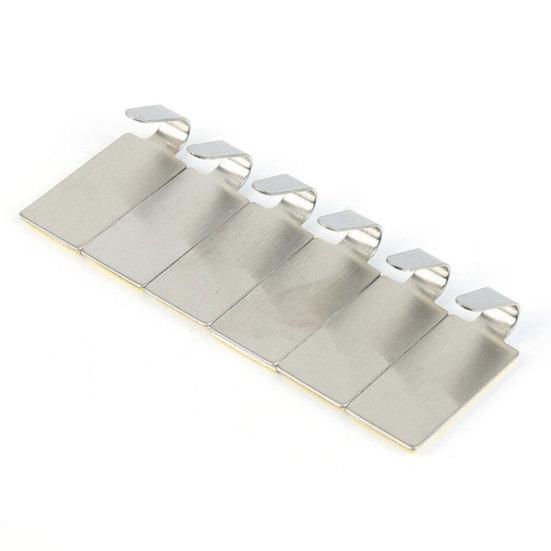 6 шт. самоклеящаяся дверная стена для ванной комнаты, кухни, дома, вешалка, крючок, 6 шт.