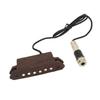 Guitar Pickup Kit Noise Reduction Hole Free Acoustic Guitar Double Coil Soundhole Pickup Amplifier for Replacement