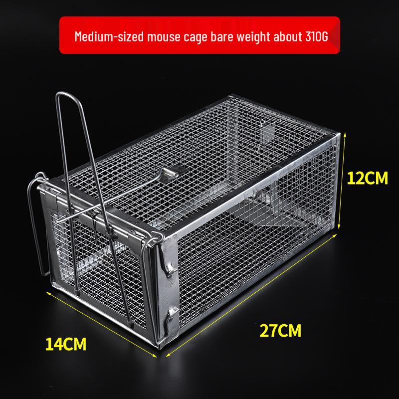 Large High-Sensitivity Mouse Trap Cage with Pedal Mechanism for Rodent Extermination