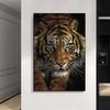 African Wild Animals Tiger Canvas Painting Posters and Prints Wall Art Decorative Pictures for Living Room Home Decor Cuadros