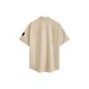 Calvin Klein Solid Color Single-Breasted Short Sleeve Shirt Men Shirts Light-Khaki J322948-ACI