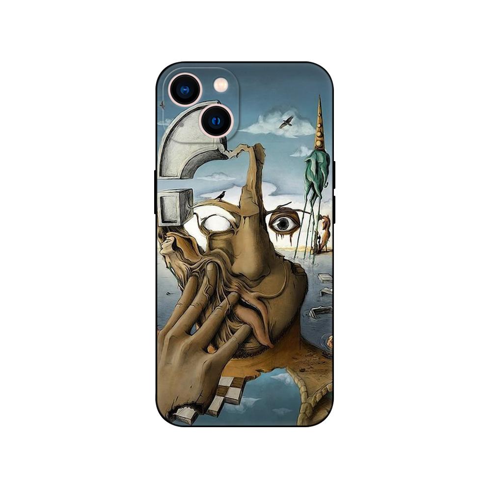 Black Tpu Case For Huawei Y9S Y6S Y8S Y5P Y7P Y8P Y5 Lite Prime 2018 Y6 2019 Cover Salvador Dali