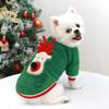 Christmas Dog Clothes Hoodie Pet Dog Sweater Flannel Antlers Scarf Winter Warm Small Dog Outfit Cat Hooded Clothing Costume Coat