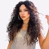 Lace Front Kinky Curly Wig| Heat Resistant Japanese Silk Fiber | Middle Part Natural Afro Hair for Women | Adjustable Full Cap