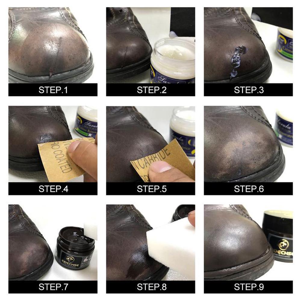 50ml Auto Advanced Leather Repair Cream Repair Filler Sofa Car Seat Leather Complementary Repair Refurbishing Car Polishing Kit