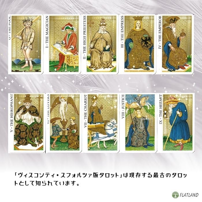 Visconti Tarot Mini Tarot Reading Instructions Japanese Manual Included Genuine Tarot Cards 78 Cards Mini Size